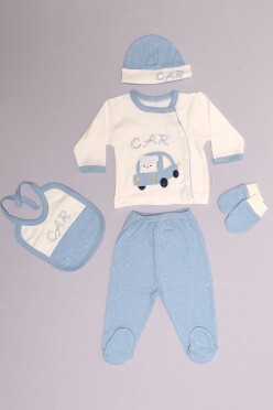 0-3 Ay Bebek Zıbın Takım Mavi - 00266.1803. - 1