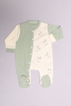1-6 Aylık Bebek Tulum Beyazmint - 02255.1803. - 2