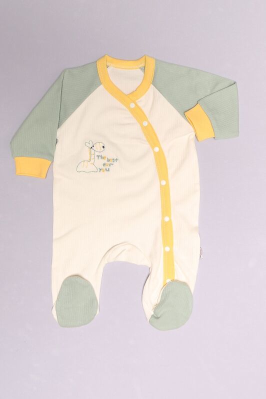 1-6 Aylık Bebek Tulum Beyazmint - 02258.1803. - 2