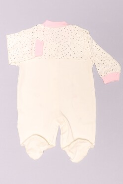 1-6 Aylık Bebek Tulum Beyazpembe - 02276.1803. - 2
