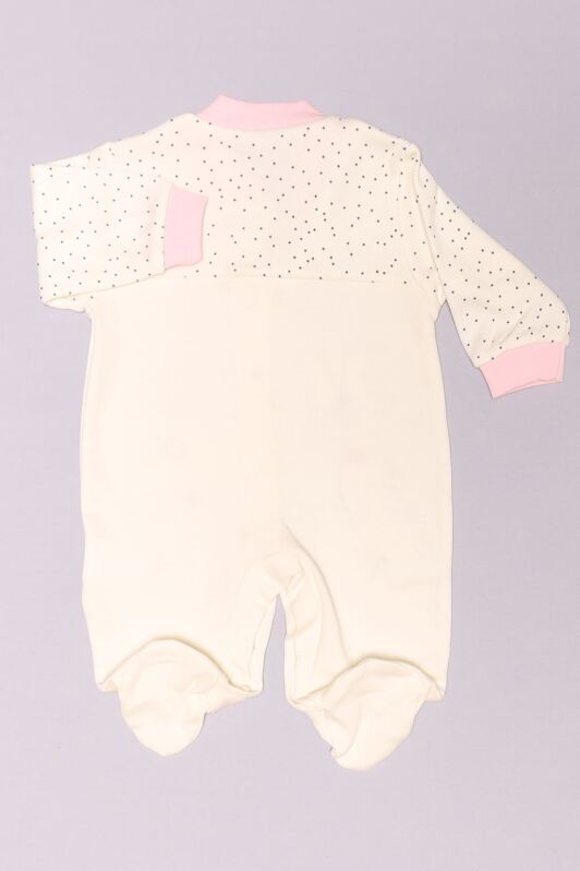 1-6 Aylık Bebek Tulum Beyazpembe - 02276.1803. - 2