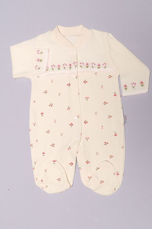 1-6 Aylık Bebek Tulum Ekrupembe - 02267.1803. - 1