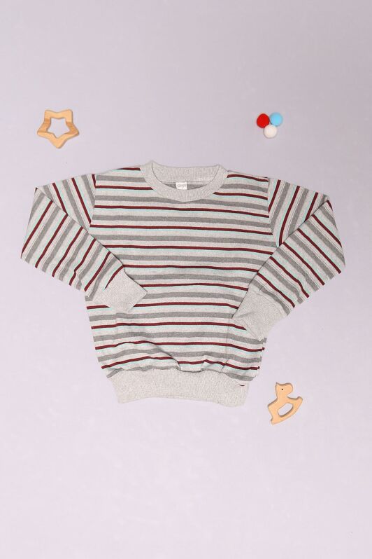 5-12 Yaş Çocuk Çizgili Sweat Grimint - 15577.1250. - 1