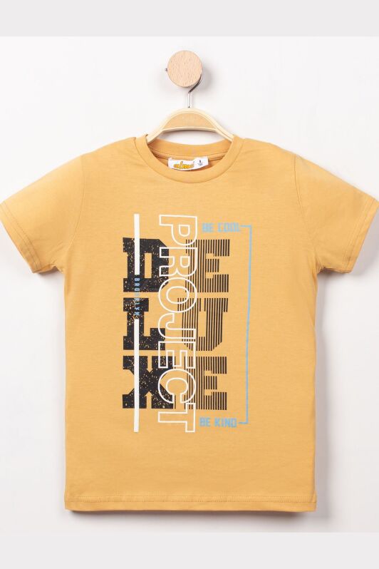 8-12 Yaş Erkek Tişört Camel - 324185.1576. - 1