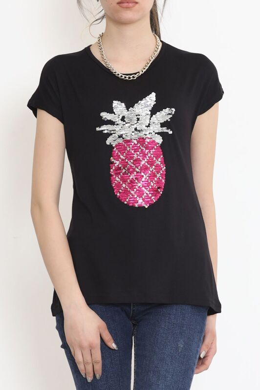 Ananas Pullu Bluz Siyah - 17125.599. - 1