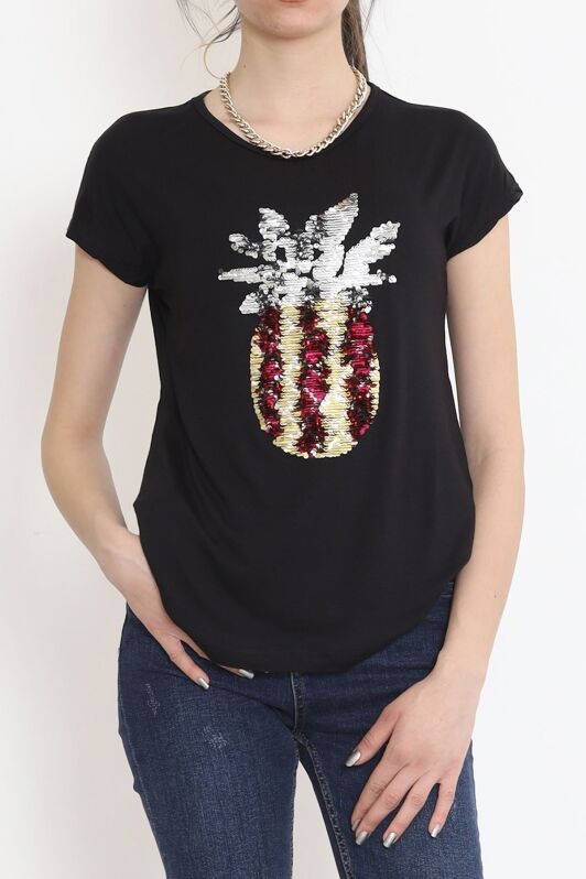 Ananas Pullu Bluz Siyah - 17125.599. - 2
