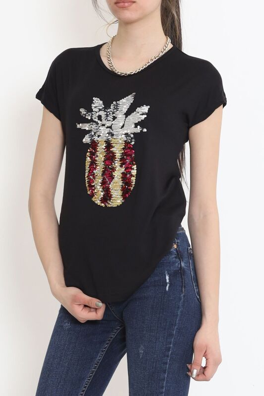 Ananas Pullu Bluz Siyah - 17125.599. - 3