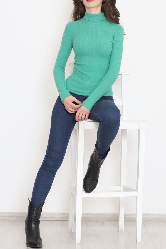 Balıkçı Yaka Body Yeşil - 8338.1567. - 4