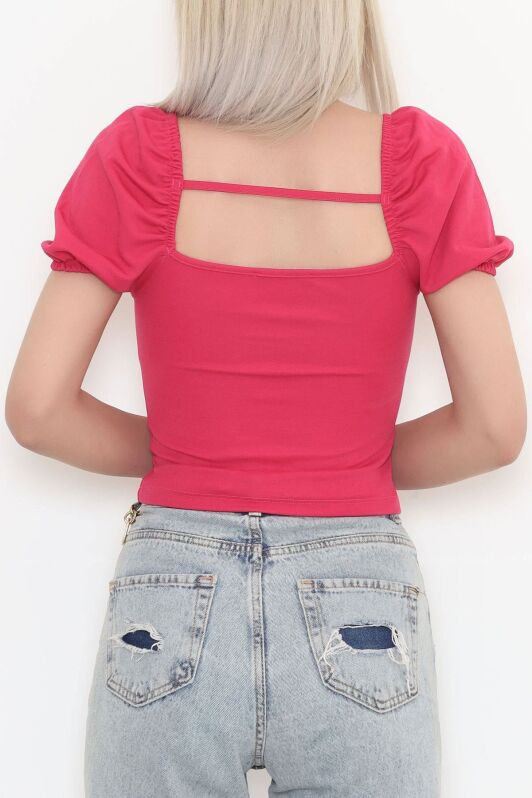 Balon Kol Bluz Pembe - 3354.1595. - 4