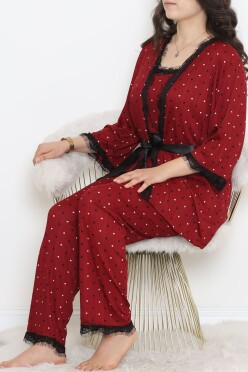 Battal Pegasus Set Pijama Takımı Açıkbordo - 670.1287. - 4