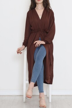 Beli Kemerli Kimono Kahve - 10013.1778. - 2