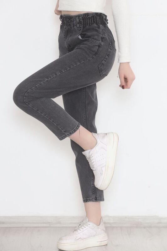 Beli Lastikli Kot Pantolon Koyugri - 12559.1431. - 3