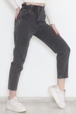 Beli Lastikli Kot Pantolon Koyugri - 12559.1431. - 4