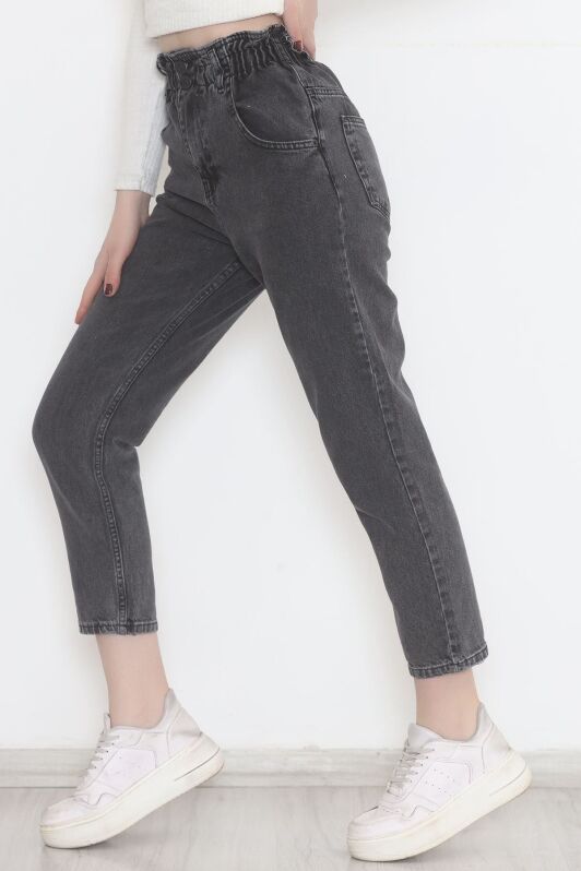 Beli Lastikli Kot Pantolon Koyugri - 12559.1431. - 5