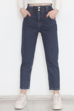 Beli Lastikli Kot Pantolon Koyumavi - 12559.1431. - 1