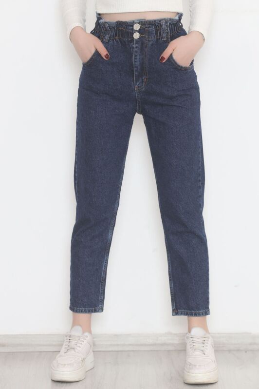 Beli Lastikli Kot Pantolon Koyumavi - 12559.1431. - 1