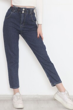 Beli Lastikli Kot Pantolon Koyumavi - 12559.1431. - 2