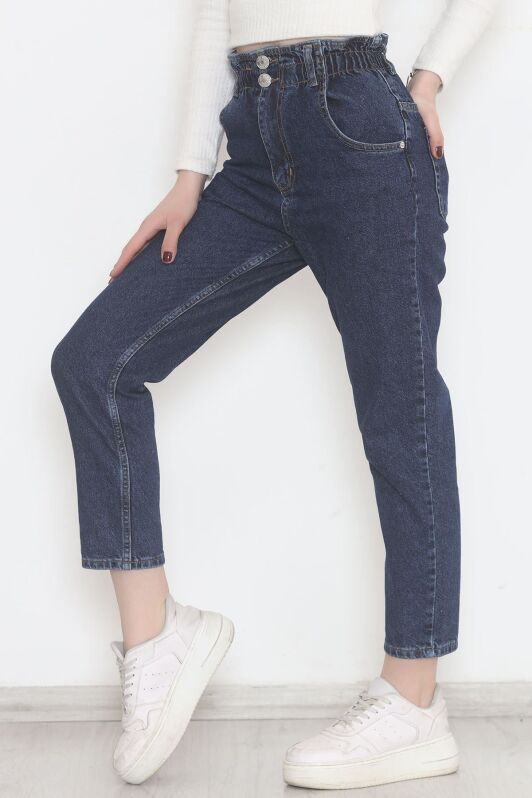 Beli Lastikli Kot Pantolon Koyumavi - 12559.1431. - 3