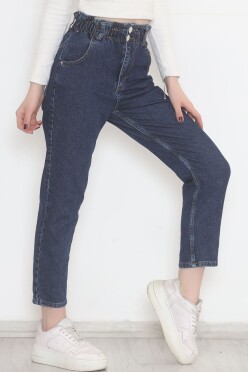 Beli Lastikli Kot Pantolon Koyumavi - 12559.1431. - 4