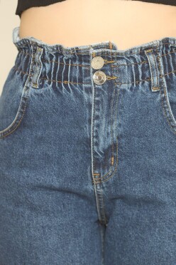 Beli Lastikli Kot Pantolon Mavi - 12559.1431. - 2