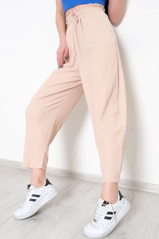 Beli Lastikli Pantolon Bej - 10534.1059. - 2