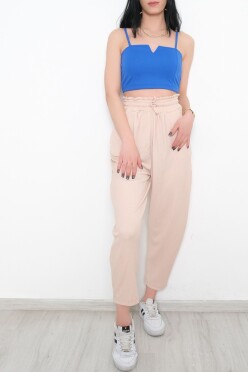 Beli Lastikli Pantolon Bej - 10534.1059. - 3