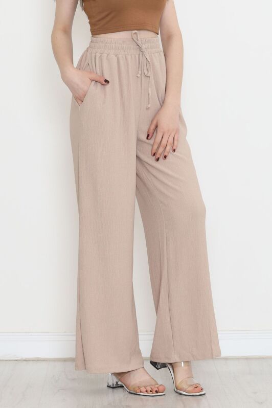 Beli Lastikli Pantolon Bej - 10536.1059. - 3