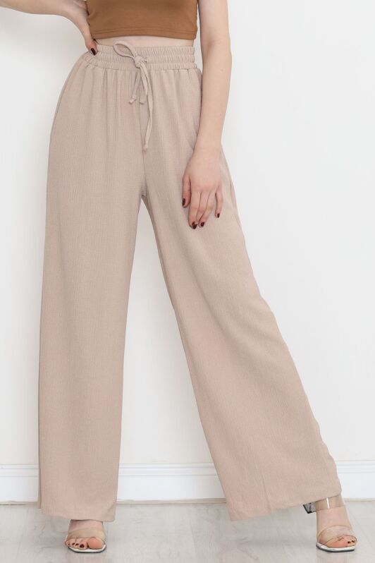 Beli Lastikli Pantolon Bej - 10536.1059. - 4