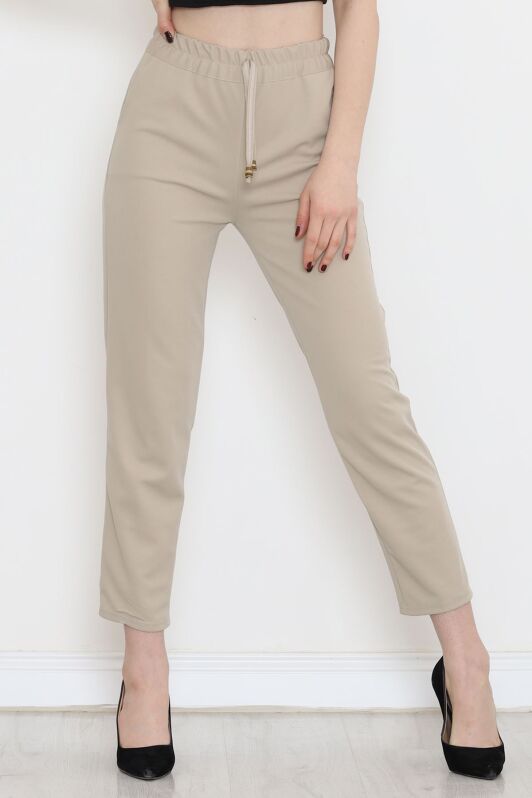 Beli Lastikli Pantolon Bej - 9189.1361. - 1