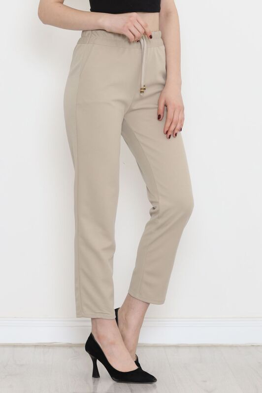 Beli Lastikli Pantolon Bej - 9189.1361. - 2