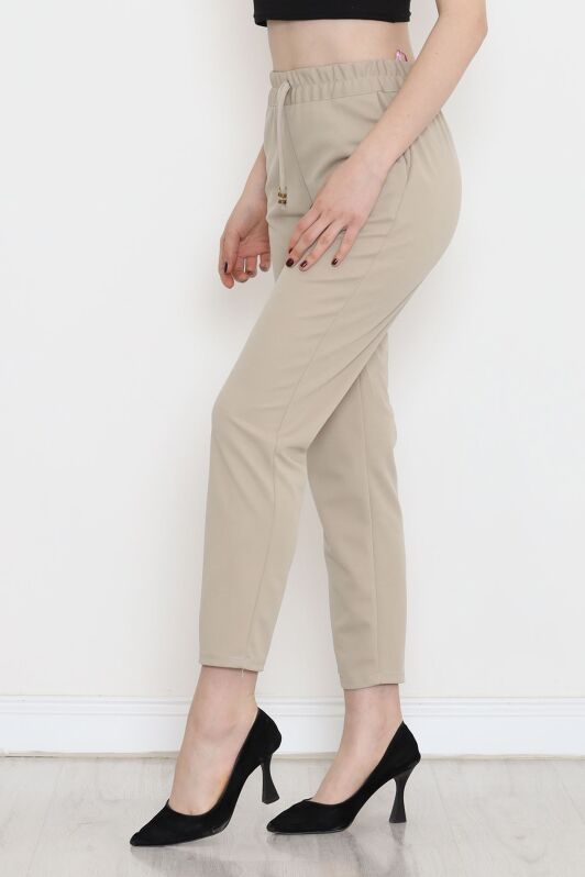 Beli Lastikli Pantolon Bej - 9189.1361. - 4