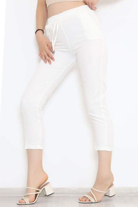 Beli Lastikli Pantolon Ekru - 20819.683. - 2
