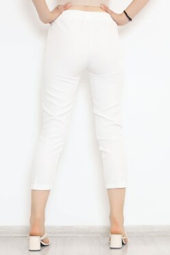 Beli Lastikli Pantolon Ekru - 20819.683. - 5