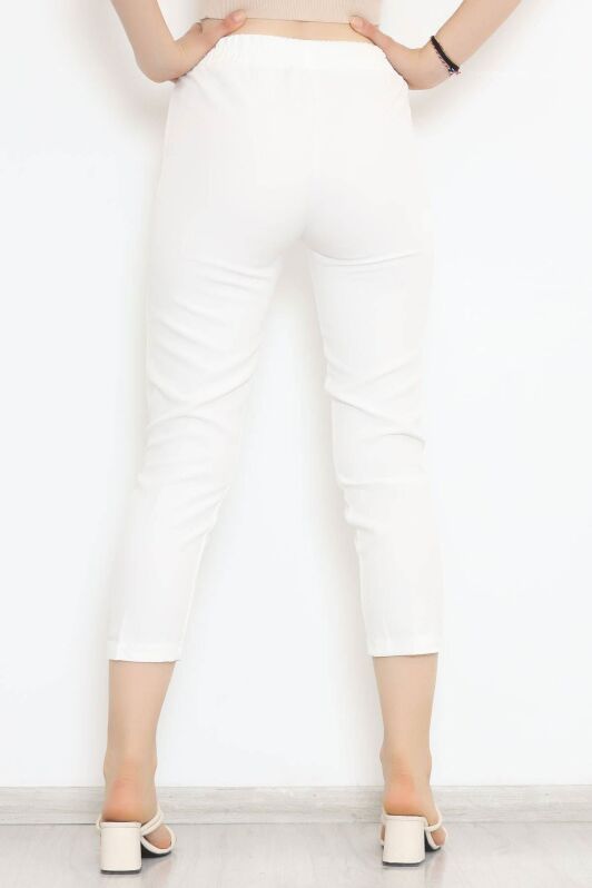 Beli Lastikli Pantolon Ekru - 20819.683. - 5