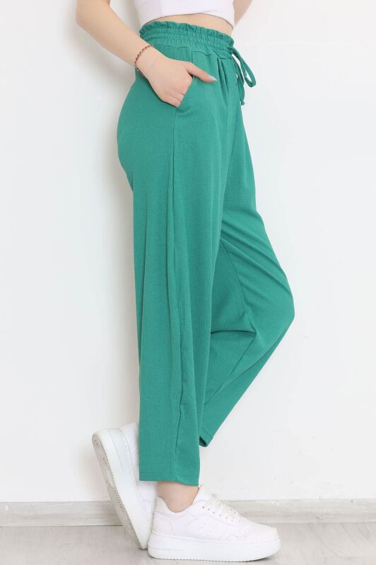 Beli Lastikli Pantolon Koyuyeşil - 10534.1059. - 3