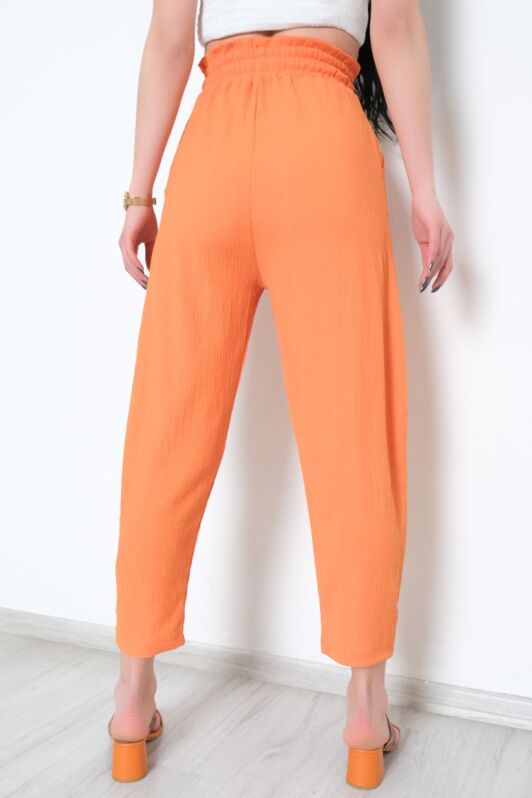 Beli Lastikli Pantolon Oranj - 10534.1059. - 1