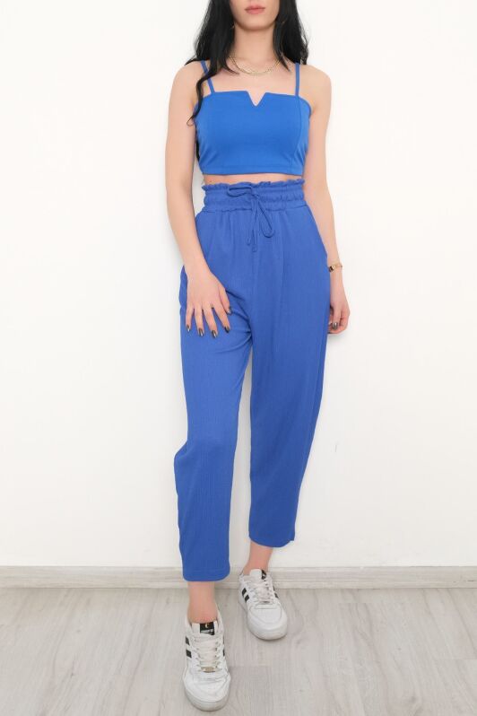 Beli Lastikli Pantolon Saks - 10534.1059. - 3