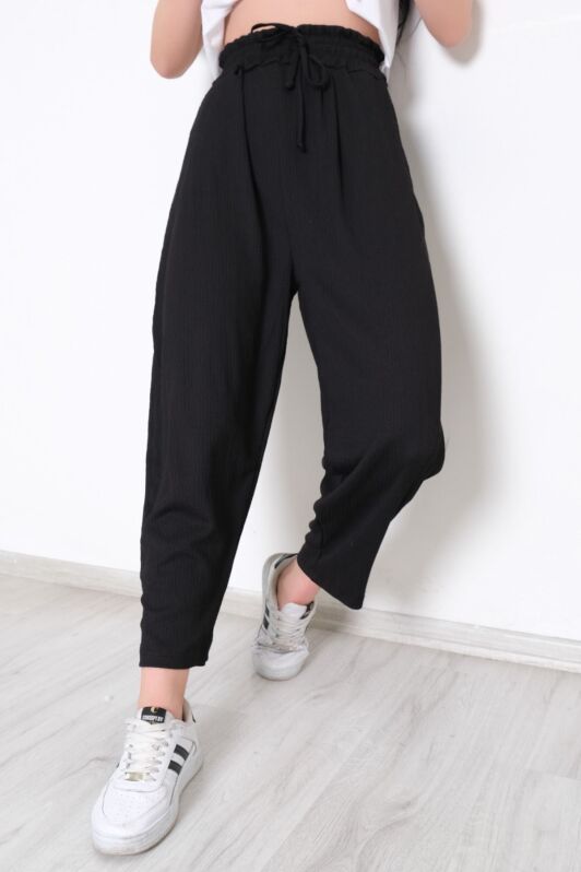 Beli Lastikli Pantolon Siyah - 10534.1059. - 1