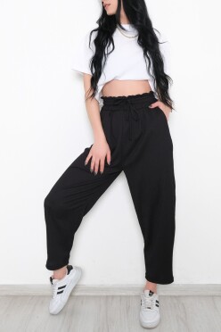 Beli Lastikli Pantolon Siyah - 10534.1059. - 3