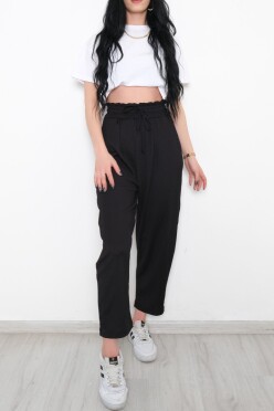 Beli Lastikli Pantolon Siyah - 10534.1059. - 4