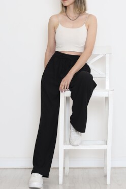 Beli Lastikli Pantolon Siyah - 10536.1059. - 3