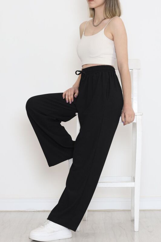 Beli Lastikli Pantolon Siyah - 10536.1059. - 4
