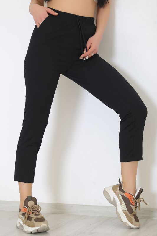 Beli Lastikli Pantolon Siyah - 9189.1361. - 1