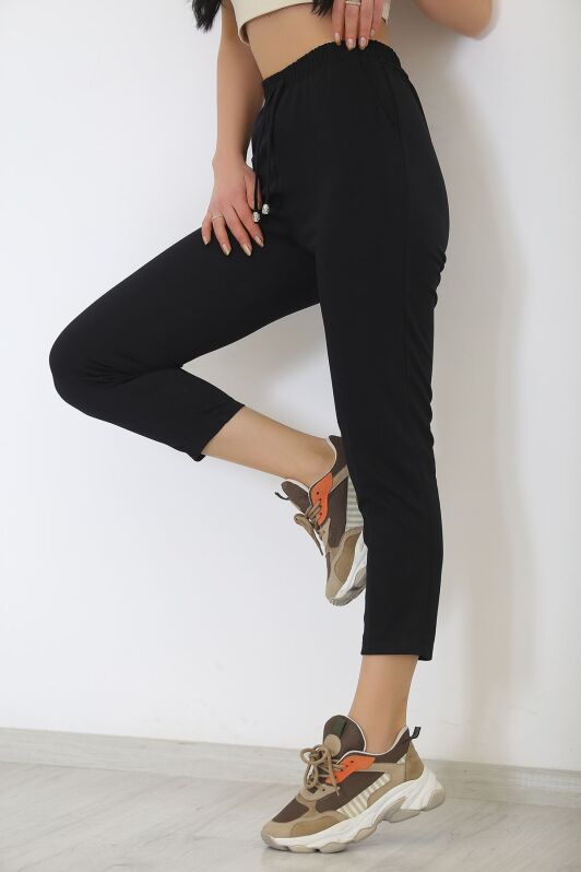 Beli Lastikli Pantolon Siyah - 9189.1361. - 2