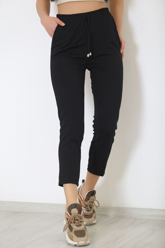 Beli Lastikli Pantolon Siyah - 9189.1361. - 3