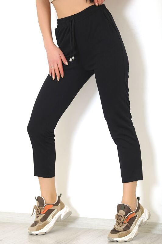 Beli Lastikli Pantolon Siyah - 9189.1361. - 4
