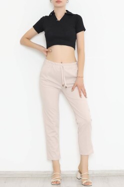 Beli Lastikli Pantolon Taş - 9189.1361. - 3