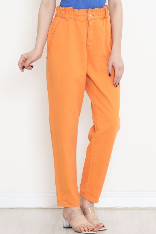 Beli Lastikli Pantolon Turuncu - 23339.1367. - 2