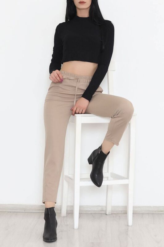 Beli Lastikli Pantolon Vizon2 - 9189.1361. - 5