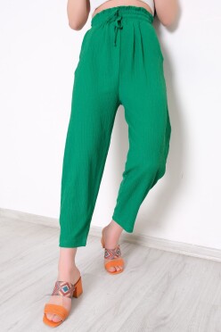 Beli Lastikli Pantolon Yeşil - 10534.1059. - 1